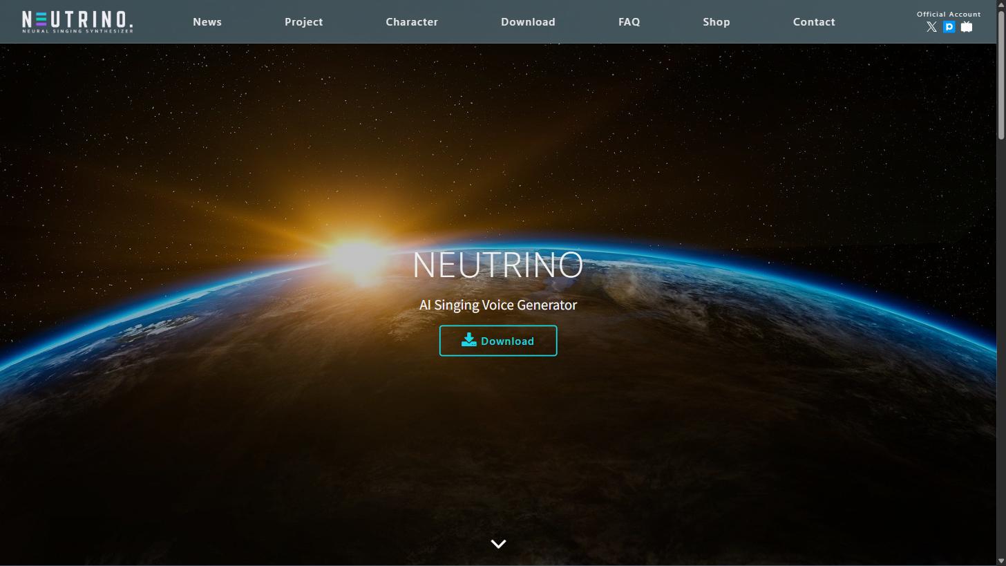 NEUTRINO のトップページ